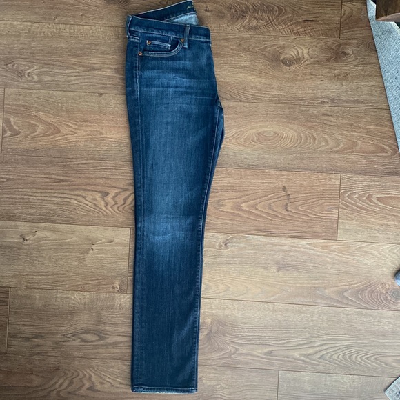 7 for all mankind straight leg denim jeans. - Picture 4 of 5